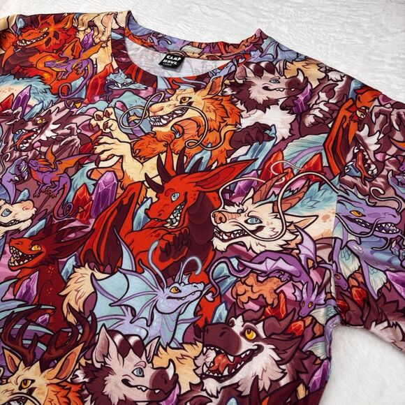 Camp Howl Other - Camp Howl Dragon AOP All Over Print Shirt - Retired Design - Rare Furry Art
